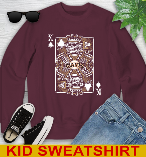 San Francisco Giants MLB Baseball The King Of Spades Death Cards Shirt Youth Sweatshirt 4