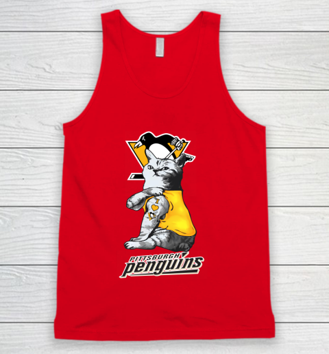 NHL My Cat Loves Pittsburgh Penguins Hockey Tank Top 5