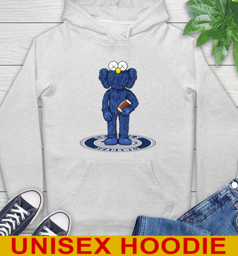 NFL Football Seattle Seahawks Kaws Bff Blue Figure Shirt Hoodie