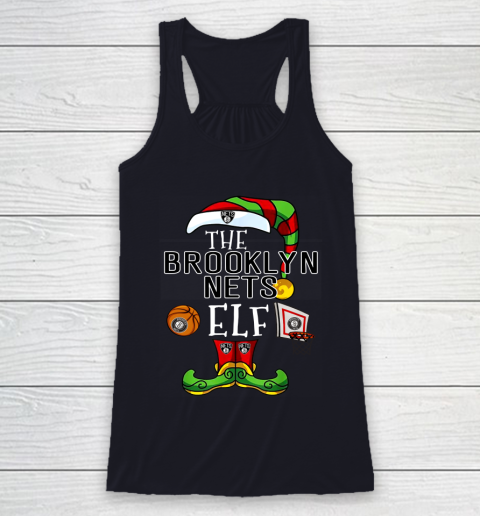 Brooklyn Nets Christmas ELF Funny NBA Racerback Tank 7