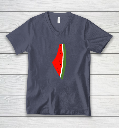 Palestine Watermelon Shirt Palestine Map V-Neck T-Shirt 6