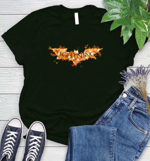 NHL Tampa Bay Lightning Batman Logo DC Hockey Sports Shirts Women's T-Shirt 6