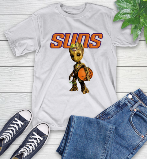 Phoenix Suns NBA Basketball Groot Marvel Guardians Of The Galaxy T-Shirt 12