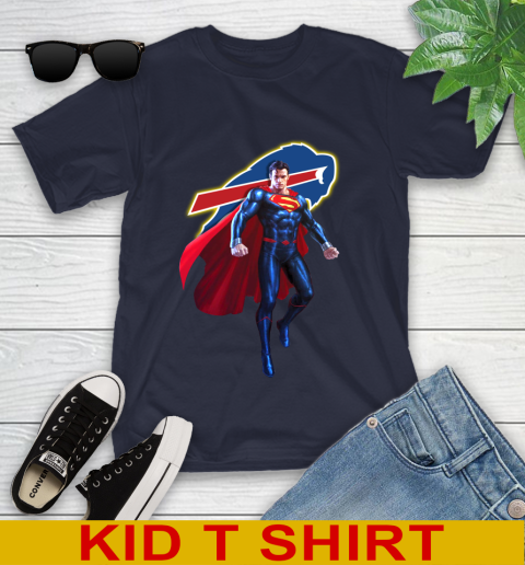 NFL Superman DC Sports Football Buffalo Bills Youth T-Shirt 3