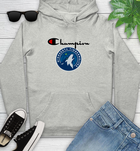 NBA Basketball Minnesota Timberwolves Champion Shirt Youth Hoodie