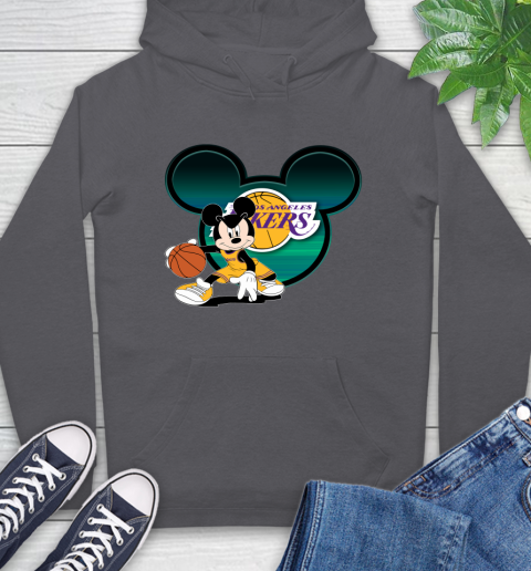 NBA Los Angeles Lakers Mickey Mouse Disney Basketball Hoodie 7