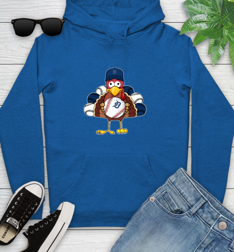 Detroit Tigers Turkey thanksgiving Youth Hoodie 9