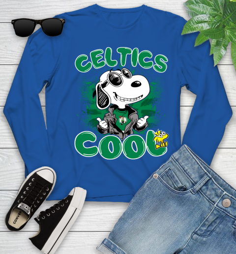 NBA Basketball Boston Celtics Cool Snoopy Shirt Youth Long Sleeve 9