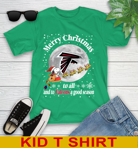 Atlanta Falcons Merry Christmas To All And ToF alcons A Good Season NFL Football Sports Youth T-Shirt 7