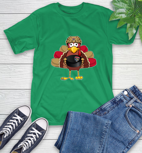 Florida Panthers Turkey Thanksgiving Day T-Shirt 7