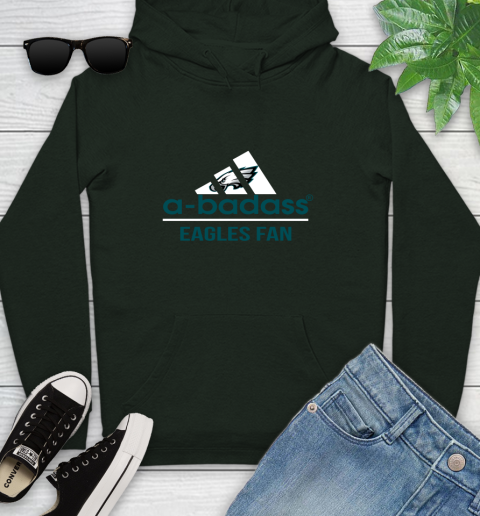 Philadelphia Eagles NFL Football A Badass Adidas Adoring Fan Sports Youth Hoodie 14