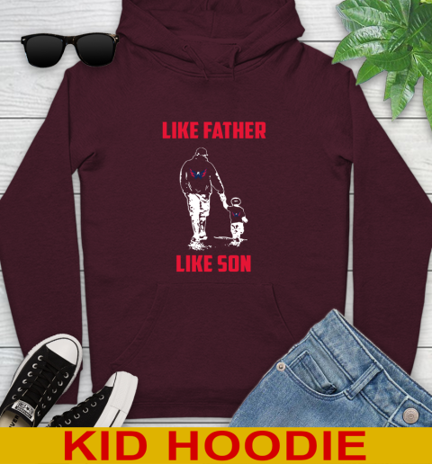 Washington Capitals NHL Hockey Like Father Like Son Sports Youth Hoodie 7