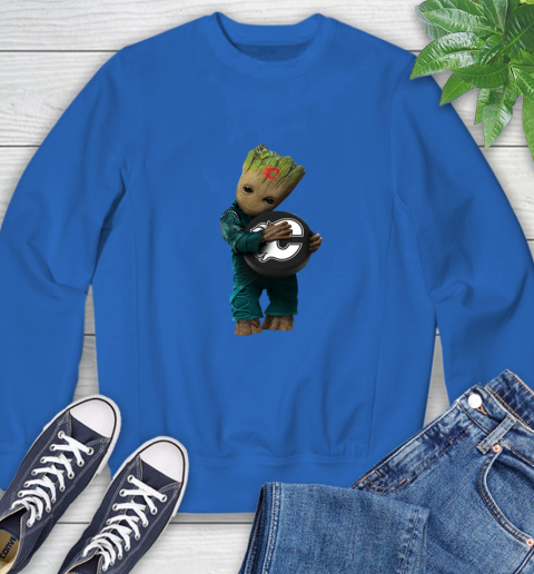 NHL Groot Guardians Of The Galaxy Hockey Sports Calgary Flames Sweatshirt 8