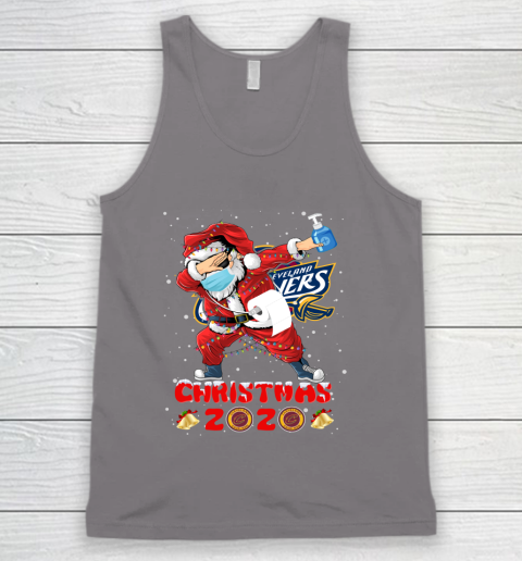 Cleveland Cavaliers Funny Santa Claus Dabbing Christmas 2020 NBA Tank Top 6