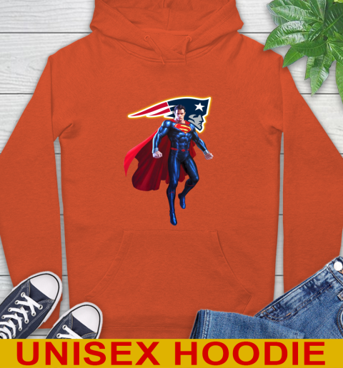 NFL Superman DC Sports Football New England Patriots Hoodie
