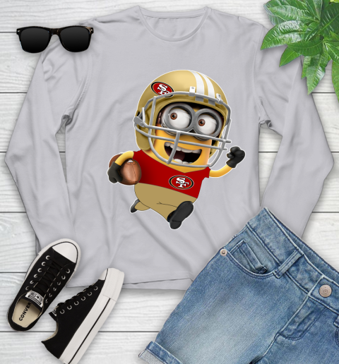 NFL San Francisco 49ers Minions Disney Football Sports Youth Long Sleeve 5