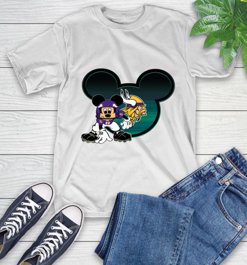 NFL Minnesota Vikings Mickey Mouse Disney Football T Shirt T-Shirt