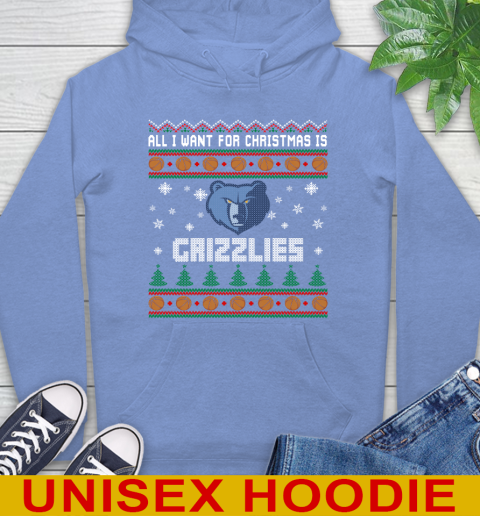 NBA All I Want For Christmas Is Memphis Grizzlies Basketball Sports 23