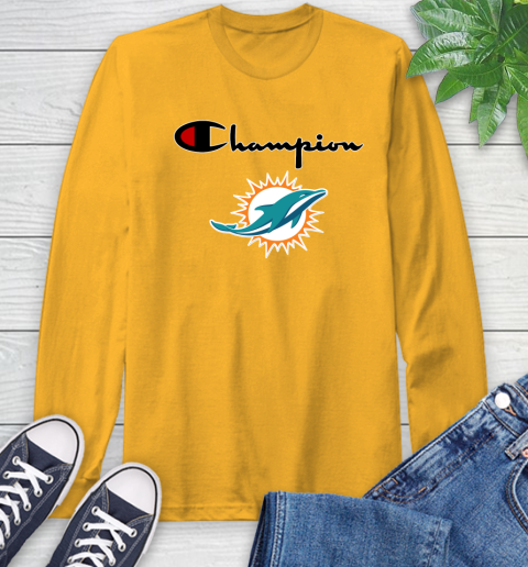 Yellow champion shirt long sleeve sale