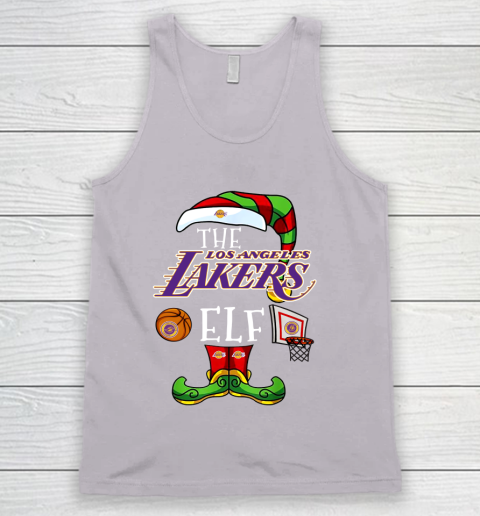 Los Angeles Lakers Christmas ELF Funny NBA Tank Top 3