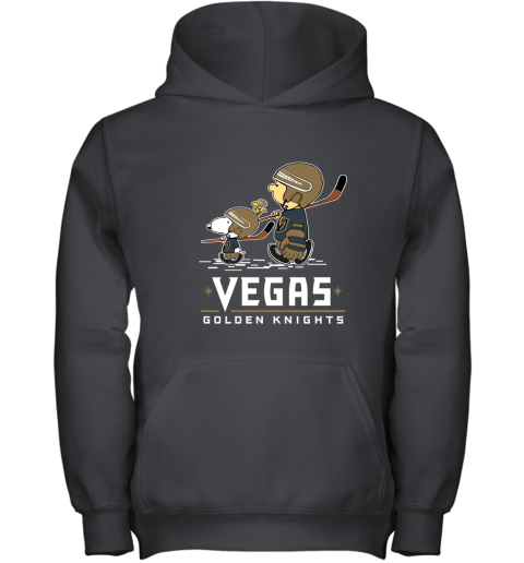 Let's Play Vegas Golden Knights Ice Hockey Snoopy NHL Youth Hoodie