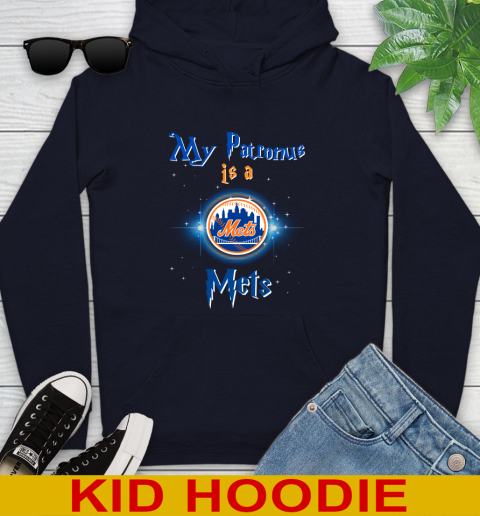 MLB Baseball Harry Potter My Patronus Is A New York Mets Youth Hoodie 3