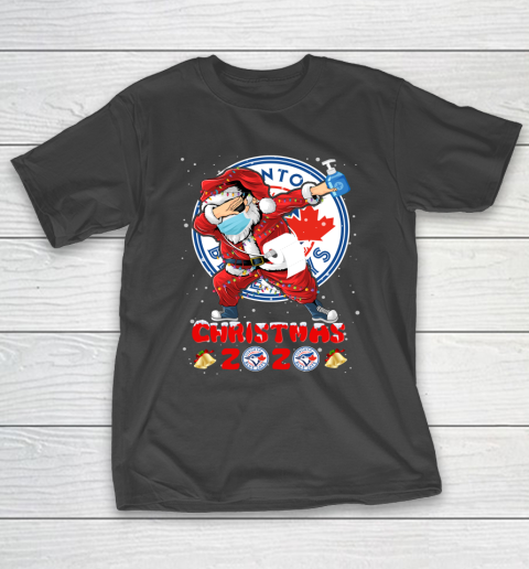 Toronto Blue Jays Funny Santa Claus Dabbing Christmas 2020 MLB T-Shirt