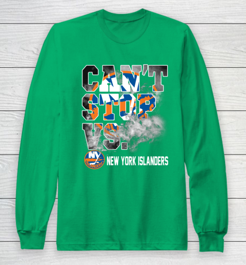 NHL New York Islanders Hockey Can't Stop Vs Long Sleeve T-Shirt 5 NHL New York Islanders Hockey Can't Stop Vs Long Sleeve T-Shirt - Image 5