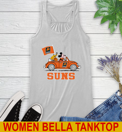 NBA Basketball Phoenix Suns Pluto Mickey Driving Disney Shirt Racerback Tank