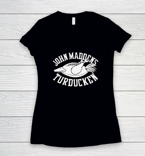 John Madden Football Women's V-Neck T-Shirt