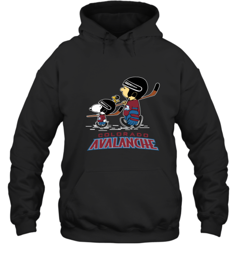 Let's Play Colorado Avalanche Ice Hockey Snoopy NHL Hoodie
