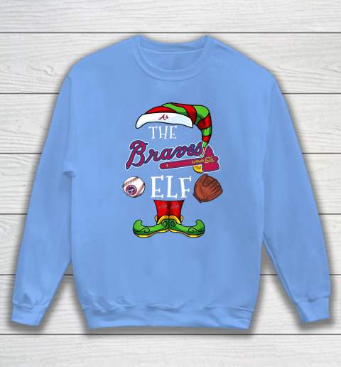 Atlanta Braves Christmas ELF Funny MLB Sweatshirt 8