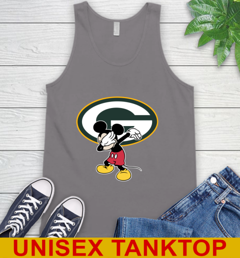 Green Bay Packers NFL Football Dabbing Mickey Disney Sports Tank Top 7