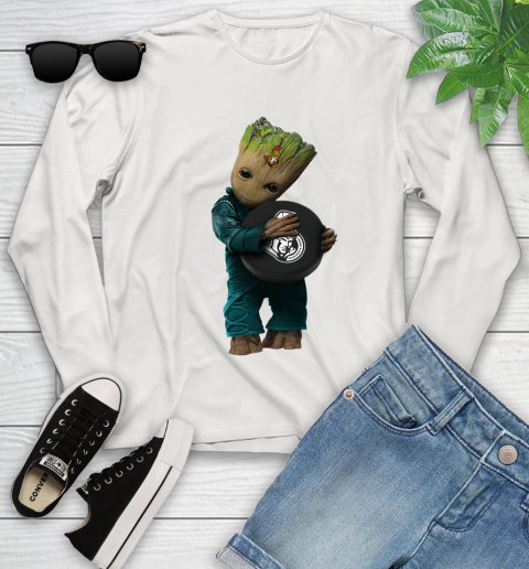 NHL Groot Guardians Of The Galaxy Hockey Sports Ottawa Senators Youth Long Sleeve 12