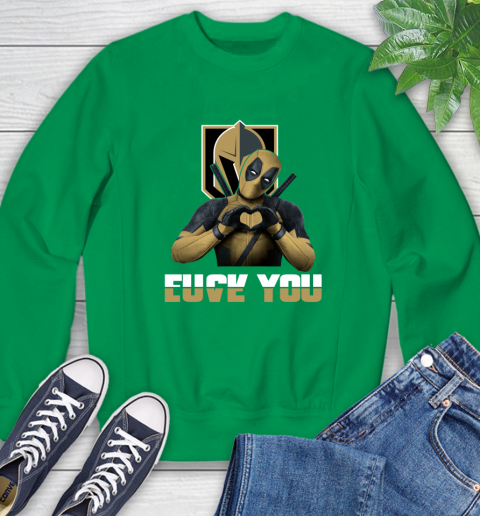 NHL Vegas Golden Knights Deadpool Love You Fuck You Hockey Sports Sweatshirt 7