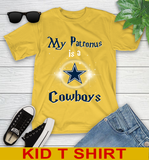 NFL Football Harry Potter My Patronus Is A Dallas Cowboys Youth T-Shirt 9