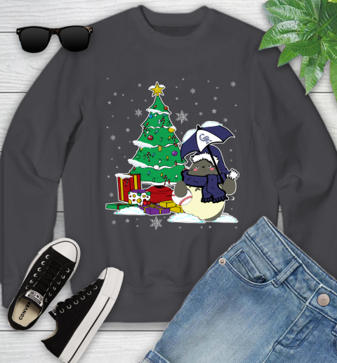Colorado Rockies MLB Baseball Cute Tonari No Totoro Christmas Sports Youth Sweatshirt 5