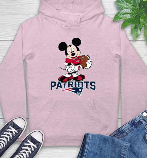 NFL Football New England Patriots Cheerful Mickey Mouse Shirt Hoodie 10