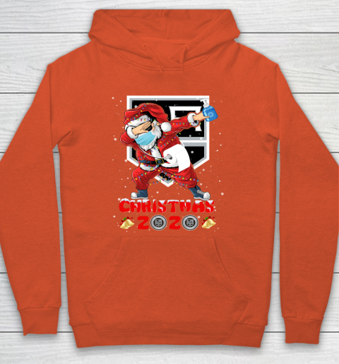 Los Angeles Kings Funny Santa Claus Dabbing Christmas 2020 NHL Hoodie 3