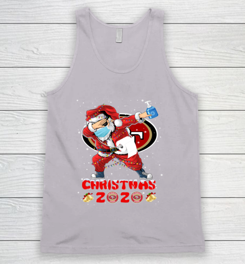 San Francisco 49ers Funny Santa Claus Dabbing Christmas 2020 NFL Tank Top 3