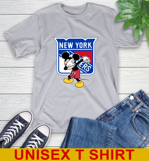 New York Rangers NHL Hockey Dabbing Mickey Disney Sports T-Shirt 6