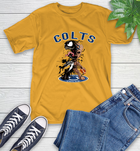 NFL Indianapolis Colts Football Venom Groot Guardians Of The Galaxy T-Shirt 3