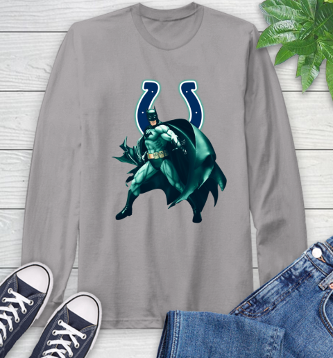 NFL Batman Football Sports Indianapolis Colts Long Sleeve T-Shirt 6