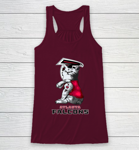 NFL Football My Cat Loves Atlanta Falcons Racerback Tank 2