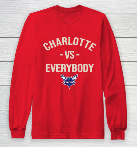 Charlotte Hornets Vs Everybody Long Sleeve T-Shirt 7