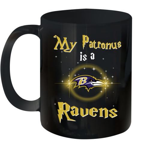 NFL Football Harry Potter My Patronus Is A Baltimore Ravens Ceramic Mug 11oz