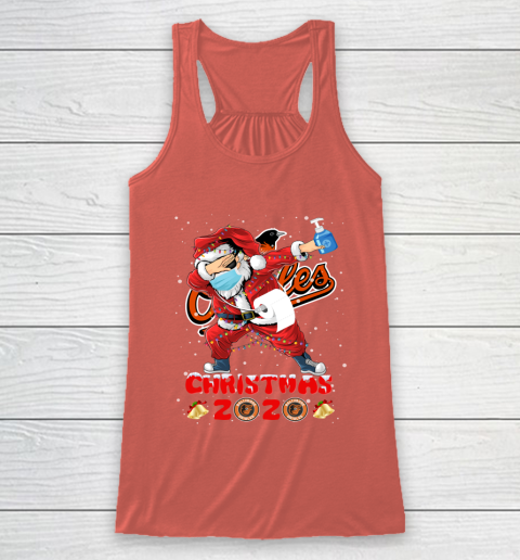 Baltimore Orioles Funny Santa Claus Dabbing Christmas 2020 MLB Racerback Tank 3