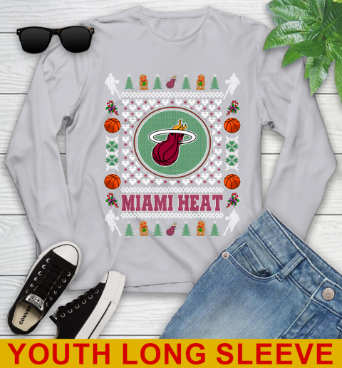 Miami Heat Merry Christmas NBA Basketball Loyal Fan Youth Long Sleeve 5