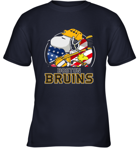 dyku-boston-bruins-ice-hockey-snoopy-and-woodstock-nhl-youth-t-shirt-26-front-navy-480px