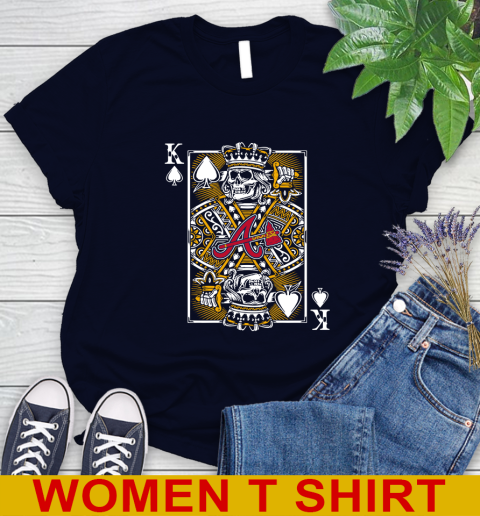 Atlanta Braves MLB Baseball The King Of Spades Death Cards Shirt Women's T-Shirt 2